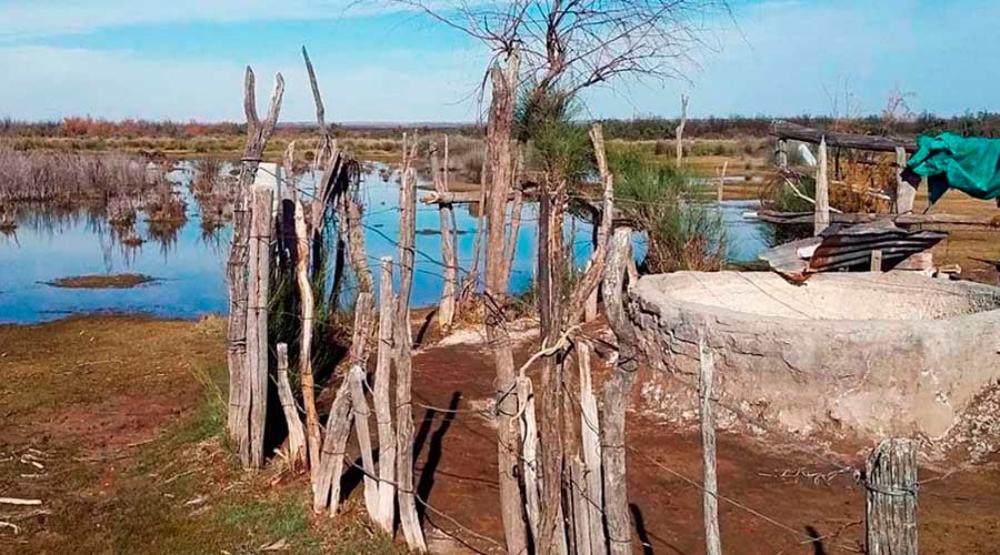 El agua en los campos del oeste 