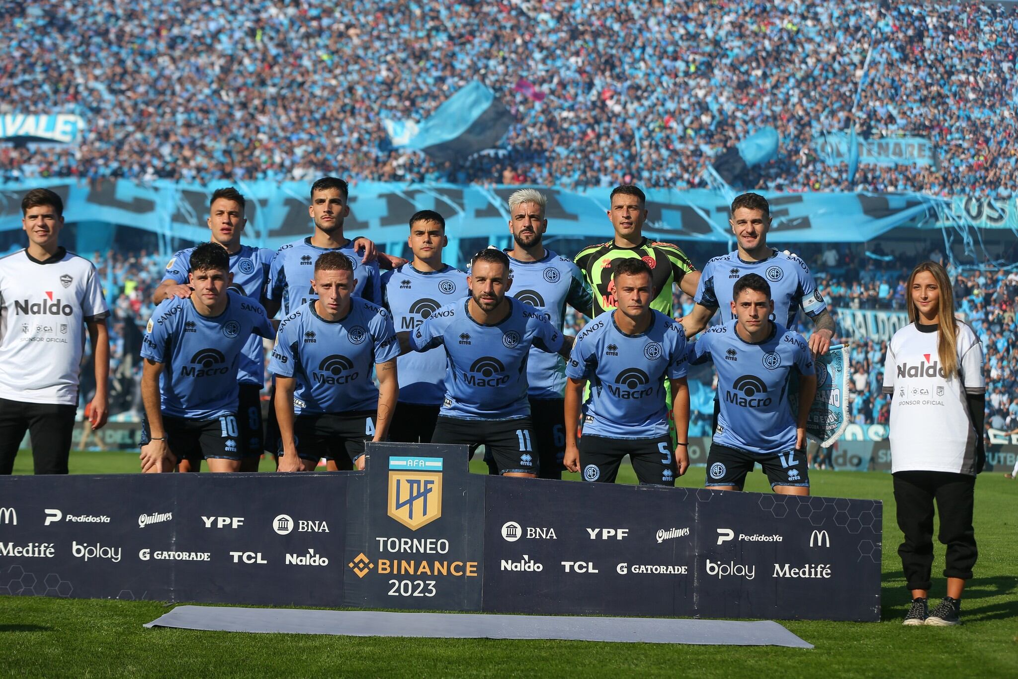 El 11 inicial ante Talleres en la última fecha con un solo refuerzo de arranque: Alex Ibacache (Prensa Belgrano)