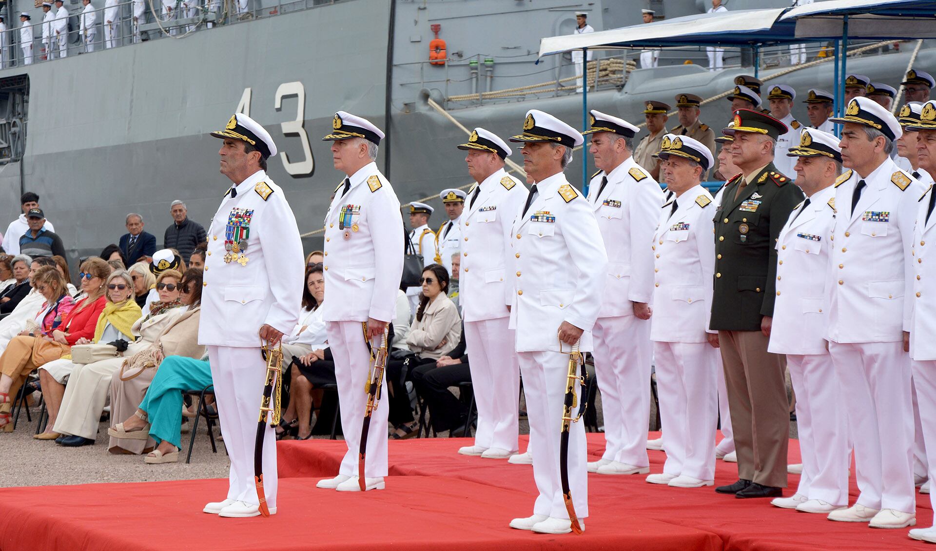 Puerto Belgrano: Ceremonia del 146° aniversario de la Flota de Mar