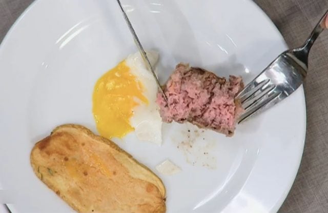 El plato que preparó El Turco García estaba crudo