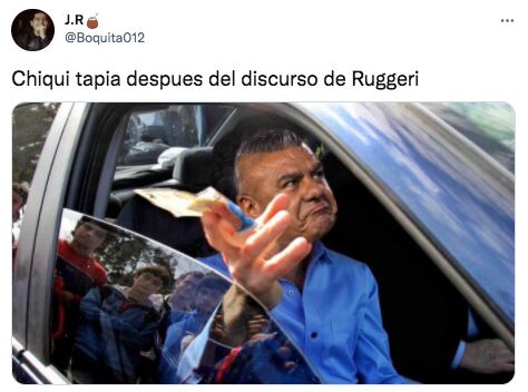 Los memes del enojo de Oscar Ruggeri.