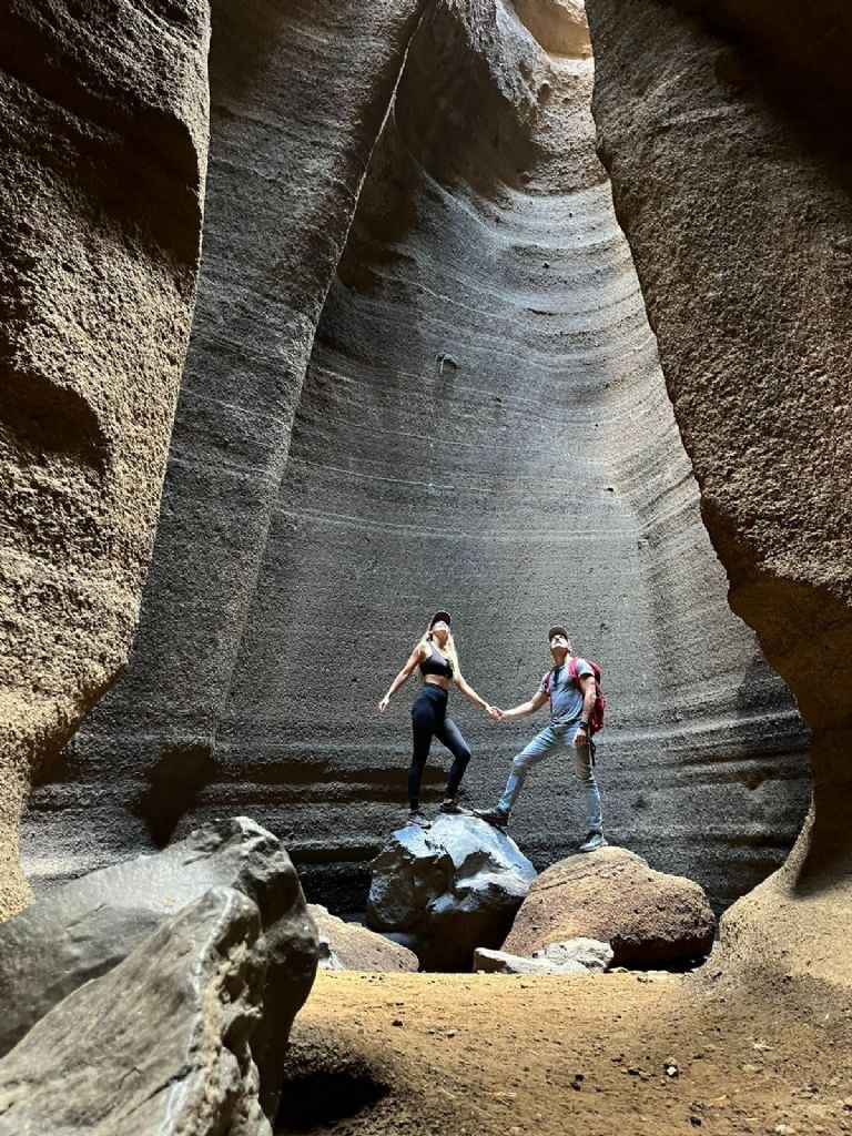 Los chicos de En Pleno Viaje visitaron el impactante volcán y quedaron fascinados.