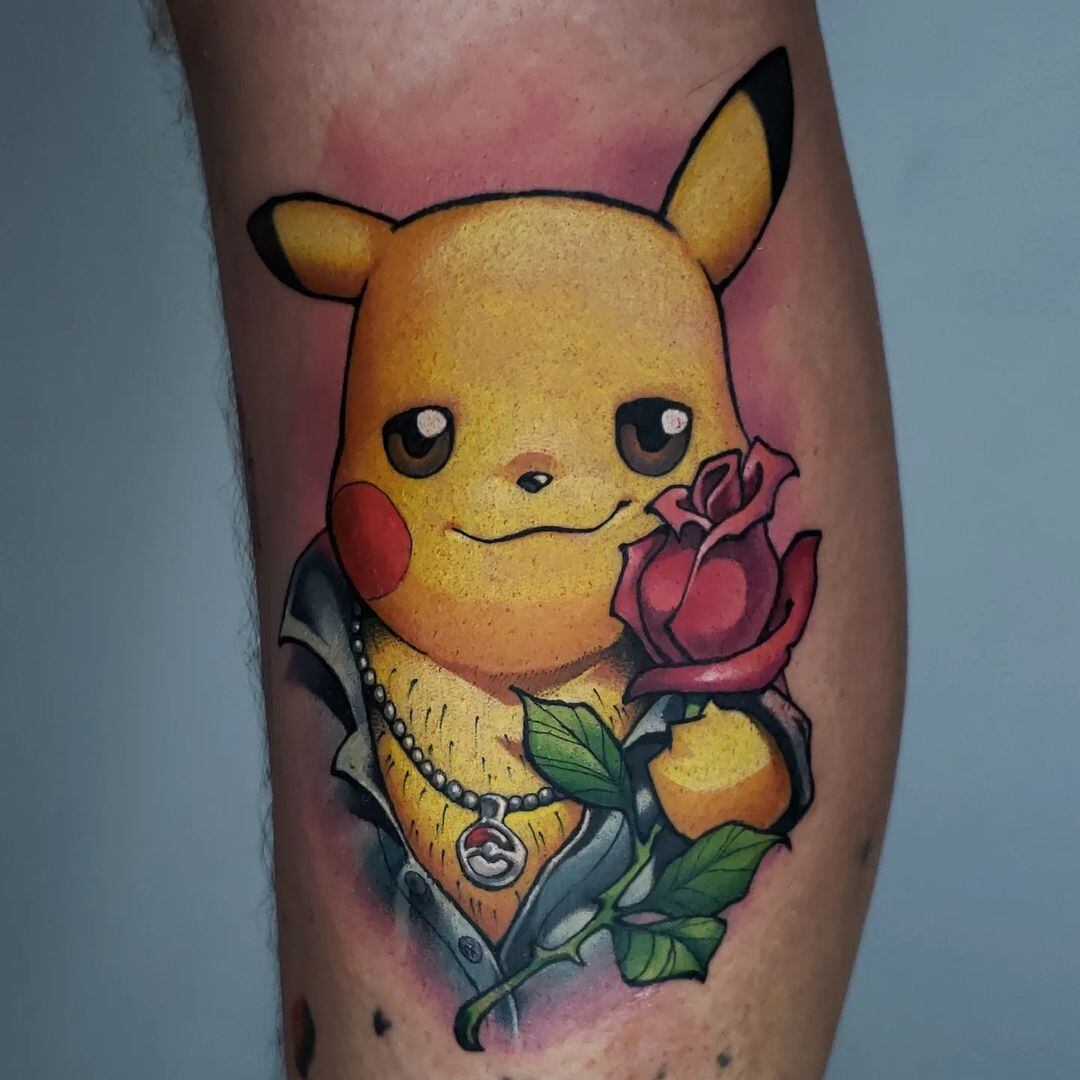 El "Pikattioli" es un diseño único de un tatuador de La Plata.