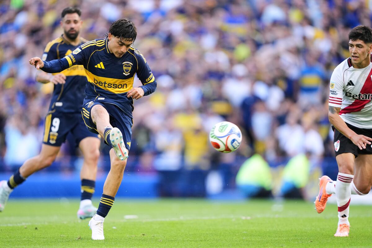 Video: Los goles de Zeballos y Merentiel para el triunfo de Boca ante River en La Bombonera
