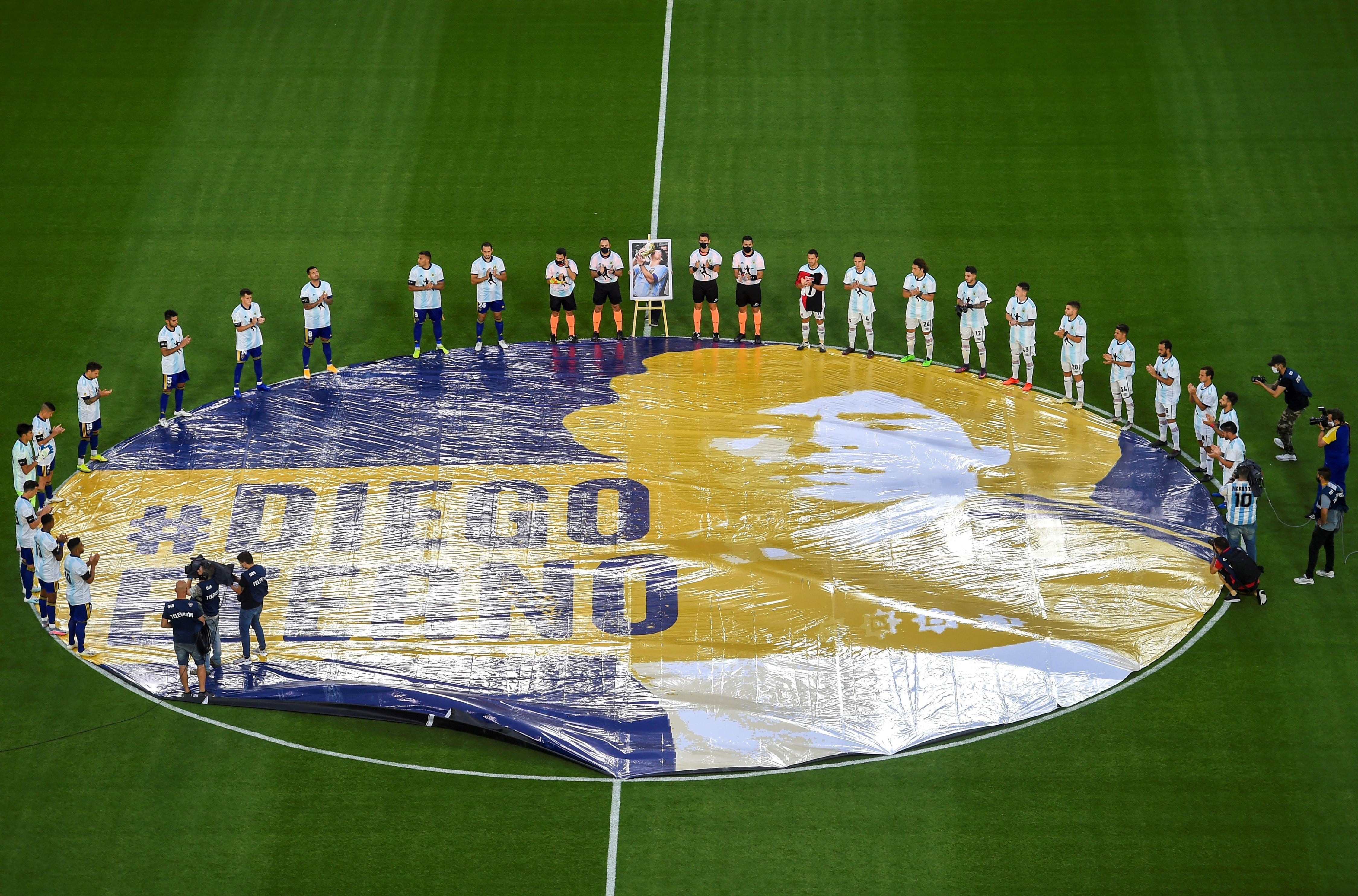 Partido homenaje en la Bombonera