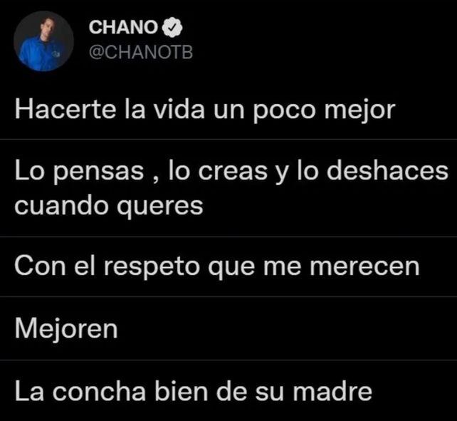 Chano habló sobre la tragedia que provocó la droga adulterada. / Foto: Twitter