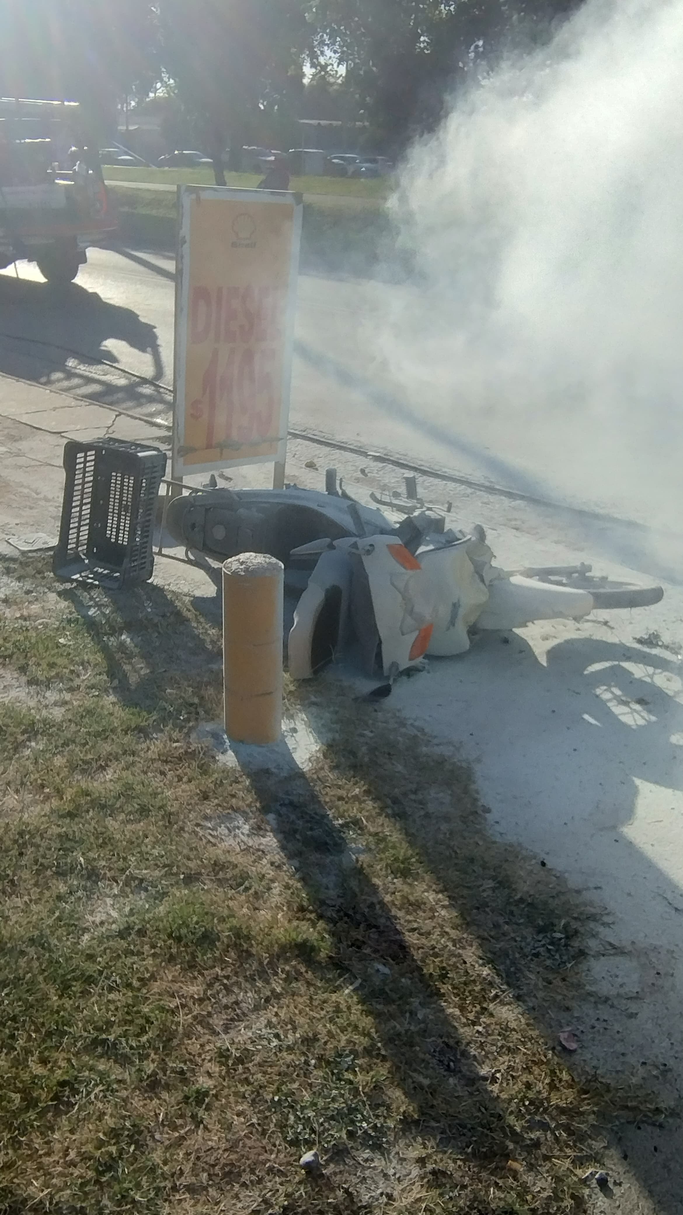 El siniestro vial ocurrido en barrio Palmar.