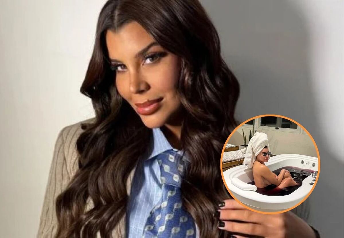 El polémico ritual de Charlotte Caniggia: se bañó con vino y abrió debate ¿es recomendable para la salud?