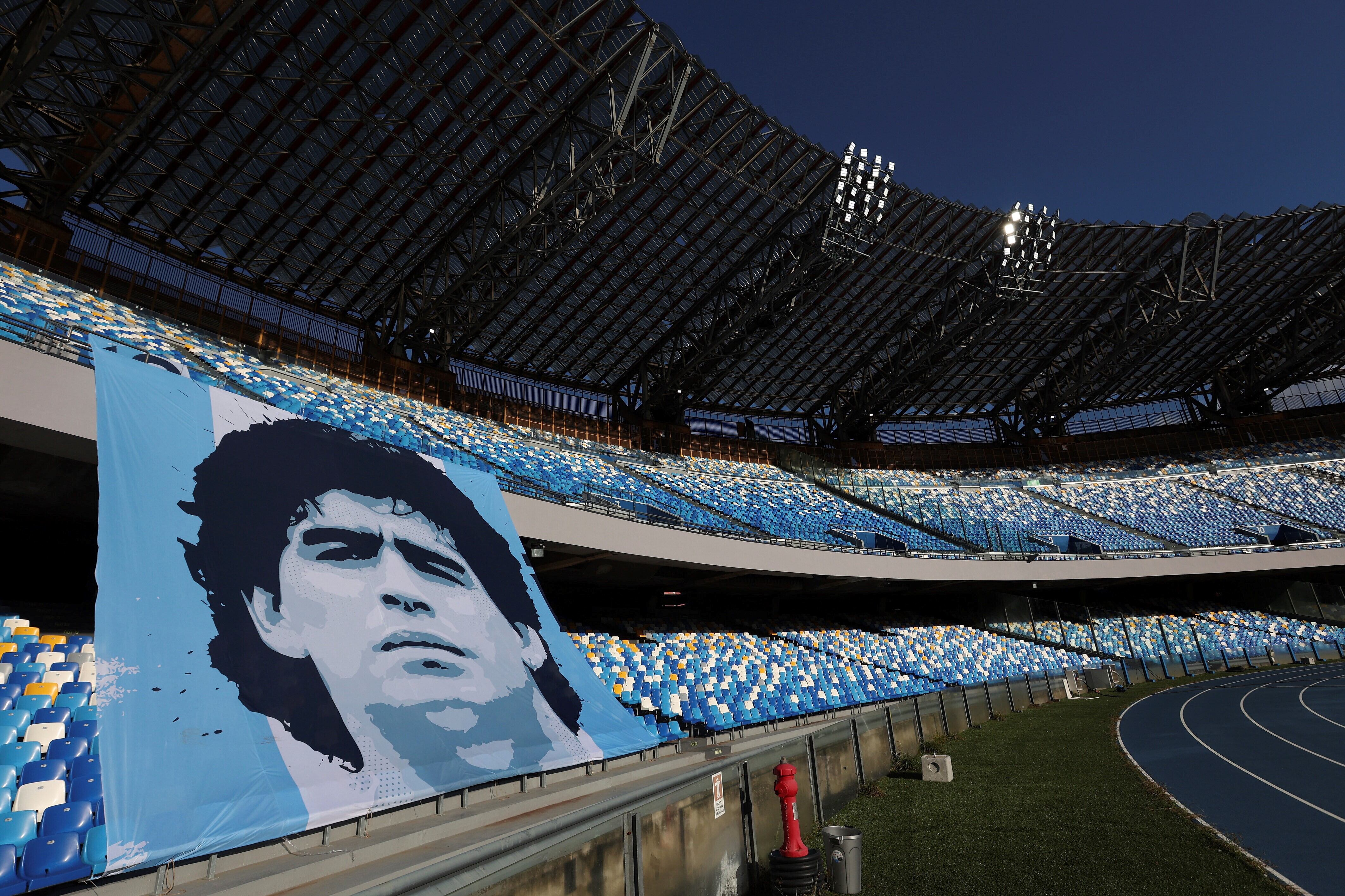 El estadio Diego Maradona en Napoli