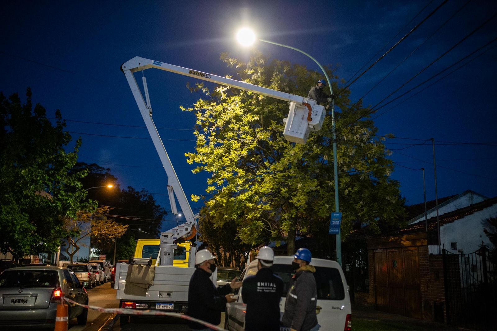 Los acusados trabajaban en el mantenimiento del alumbrado público