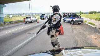 En uno de los tantos controles vehiculares en rutas del interior provincial.