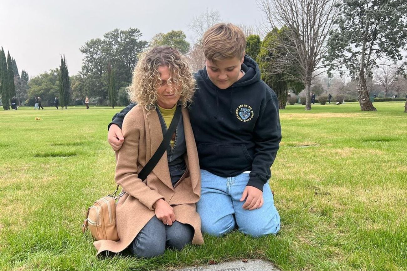 Maru Botana y Juan Ignacio visitaron la tumba Facundo (Foto: @marubotanaok)