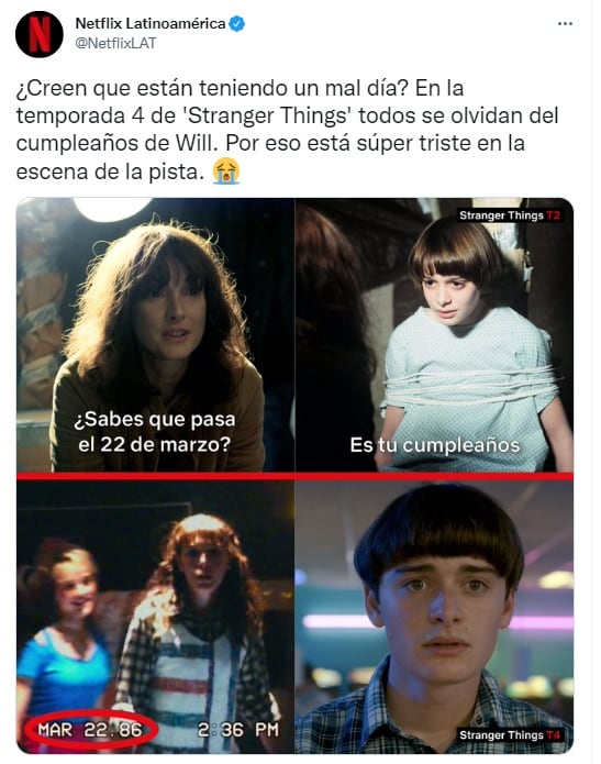 Netflix difundió un error en Stranger Things