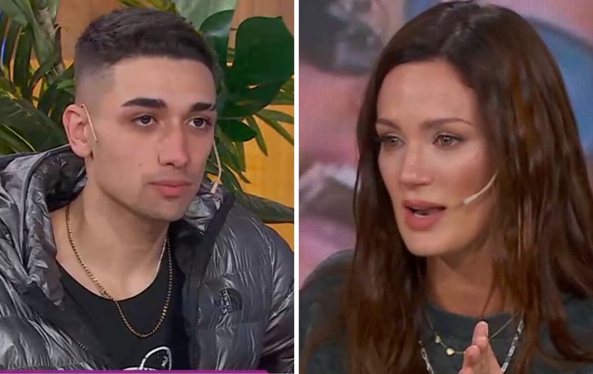 Paula Chaves se emocionó junto a Nahuel, el motoquero que la ayudó a salvar a su hija