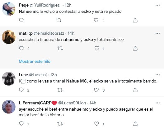 Ecko y NahueMC de Mundialista Crew se tiraron beef y explotaron las redes