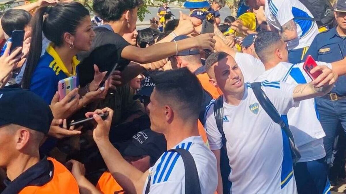 Llegó Boca y explotó San Juan en la previa del partido por la Copa Argentina