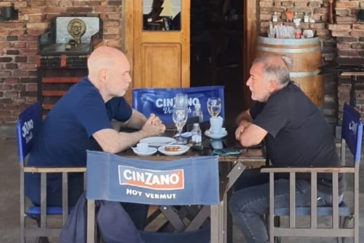 Reunión. Este domingo, Larreta se reunión con el senador Luis Juez.