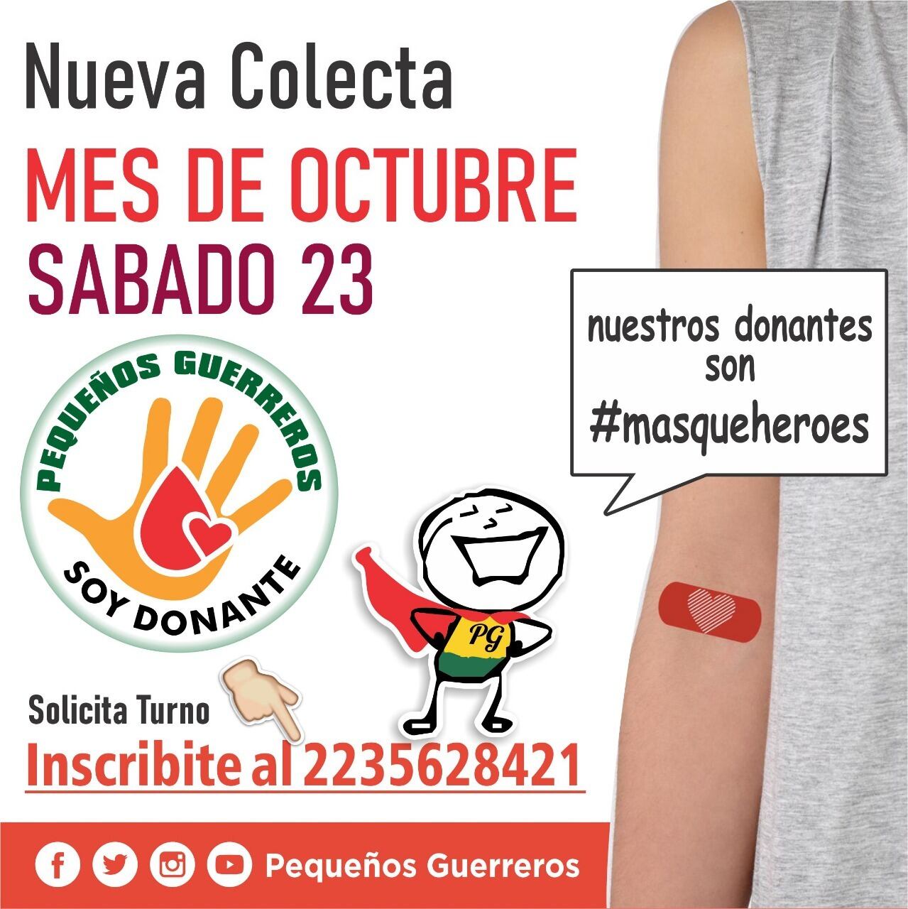 Se realizará el sábado 23 de octubre en la Fundación Hemocentro Mar del Plata