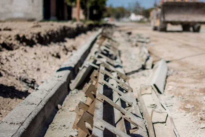 Obras en barrios de Mendoza.