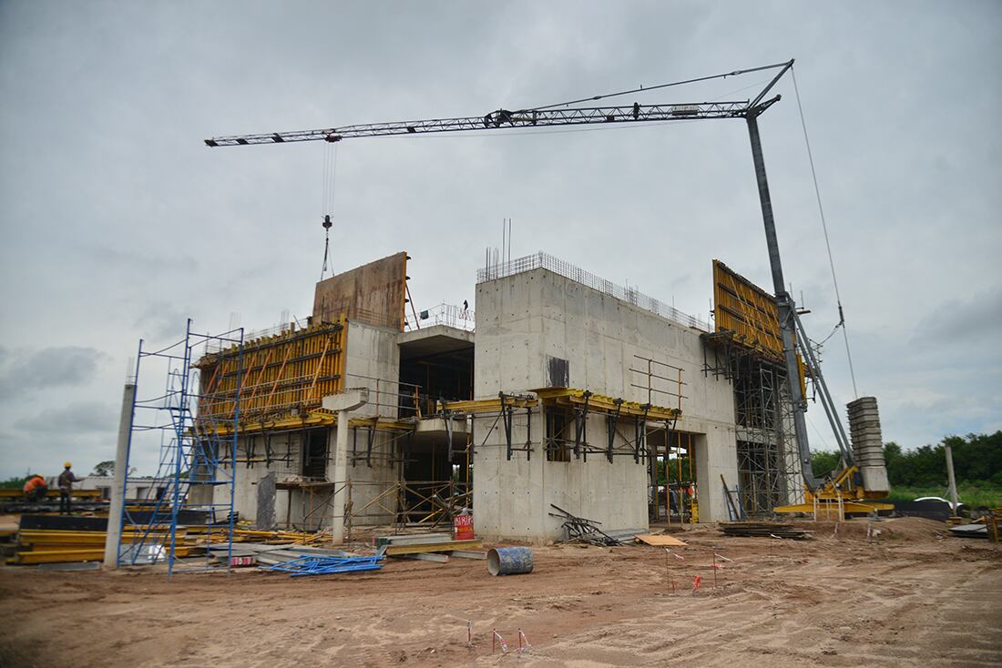 Cordoba el 04 de February de 2022 Avance de obra en el campus norte de la Universidad Nacional de Córdoba UNC en la autopista Córdoba - Estacion Juarez Celman  Foto: Pedro Castillo