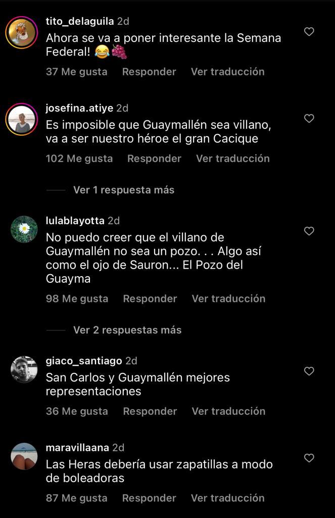 Los comentarios de los usuarios al ver a los departamentos de Mendoza como Villanos.