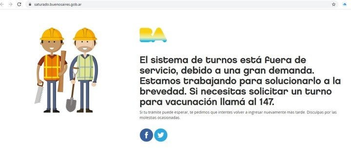 Vacunación contra el coronavirus en mayores de 80 años: colapsó la web de la Ciudad para inscribirse.