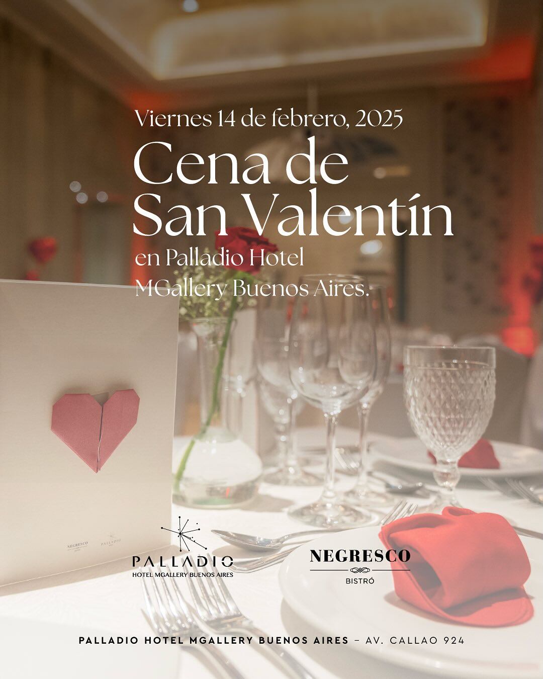 San Valentín es una fecha ideal para celebrar con una cena romántica.