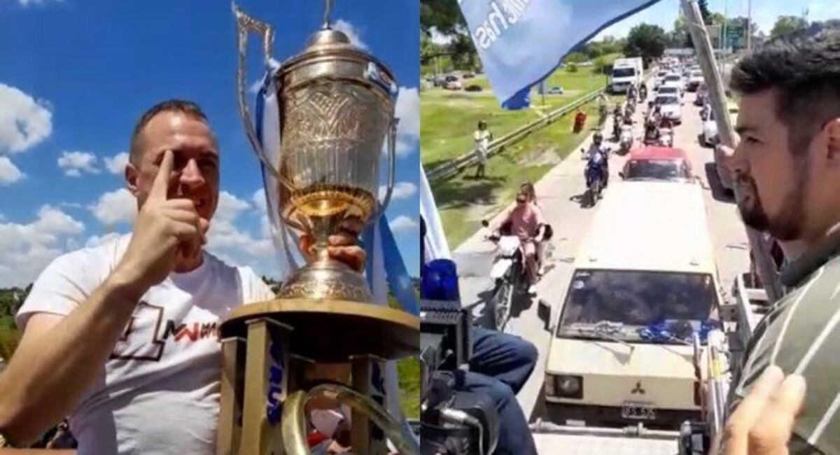 Mariano Werner: el bicampeón arribó a Paraná en caravana