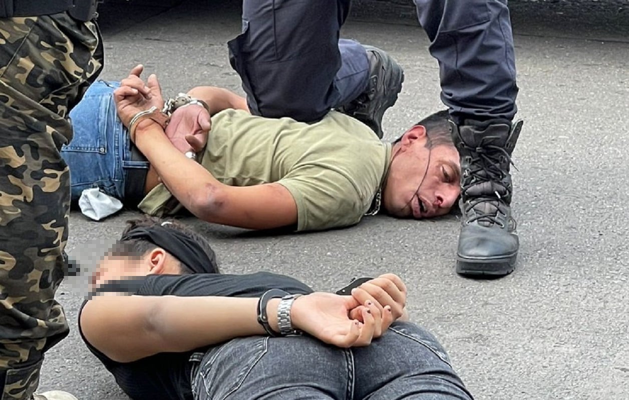 Leandro Daniel Suárez (30) y una adolescente de 15 años, detenidos por el crimen del quiosquero en Ramos Mejía (La Matanza) - Twitter @igonzalezprieto