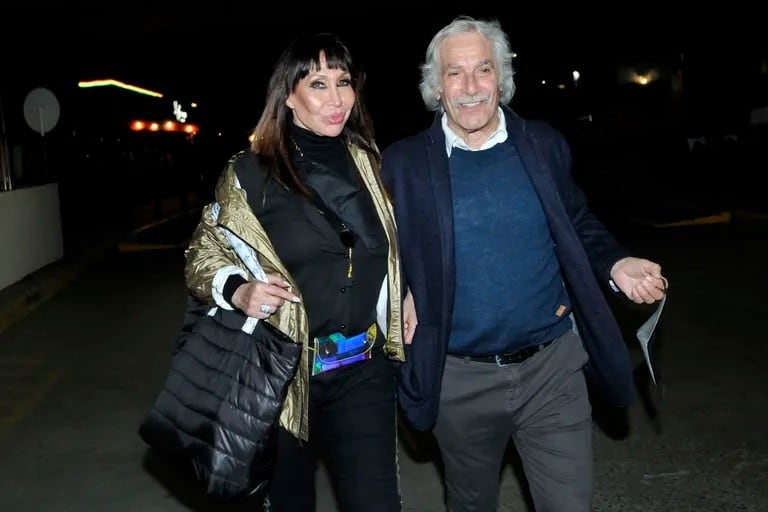 Moria Casán y Pato Galmarini.