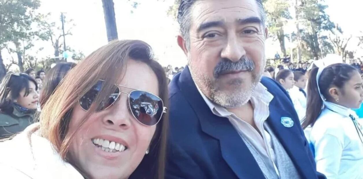 María Victoria Caillava y su pareja Carlos Pérez.