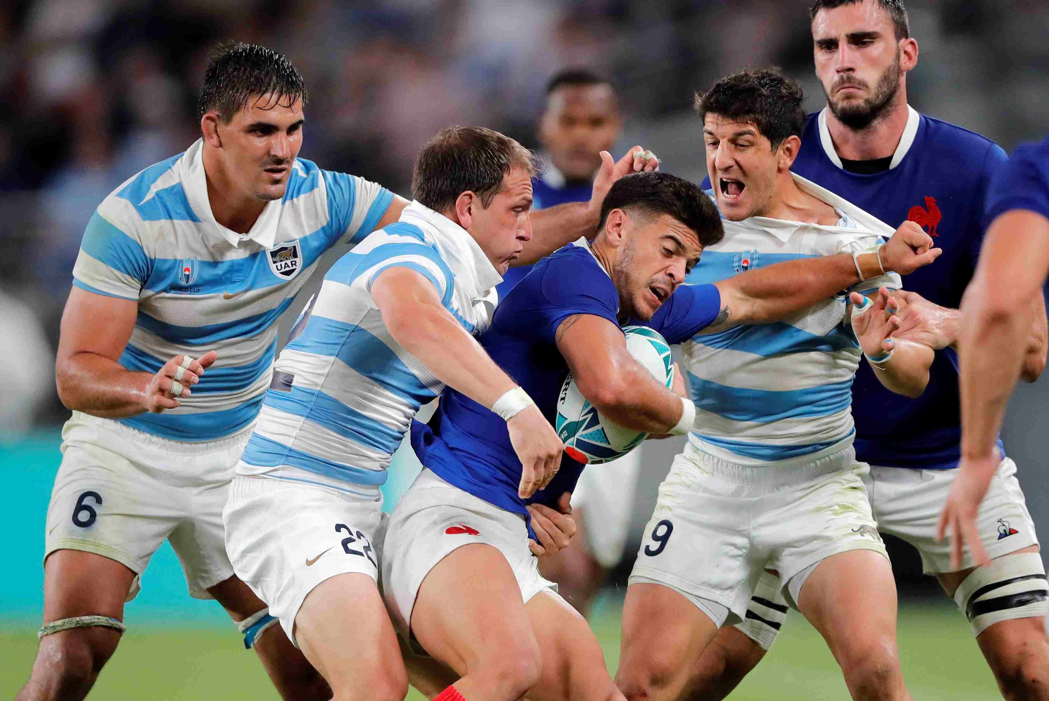 Los Pumas y Francia se midieron por última vez en el Mundial de Japón 2019. (AP)