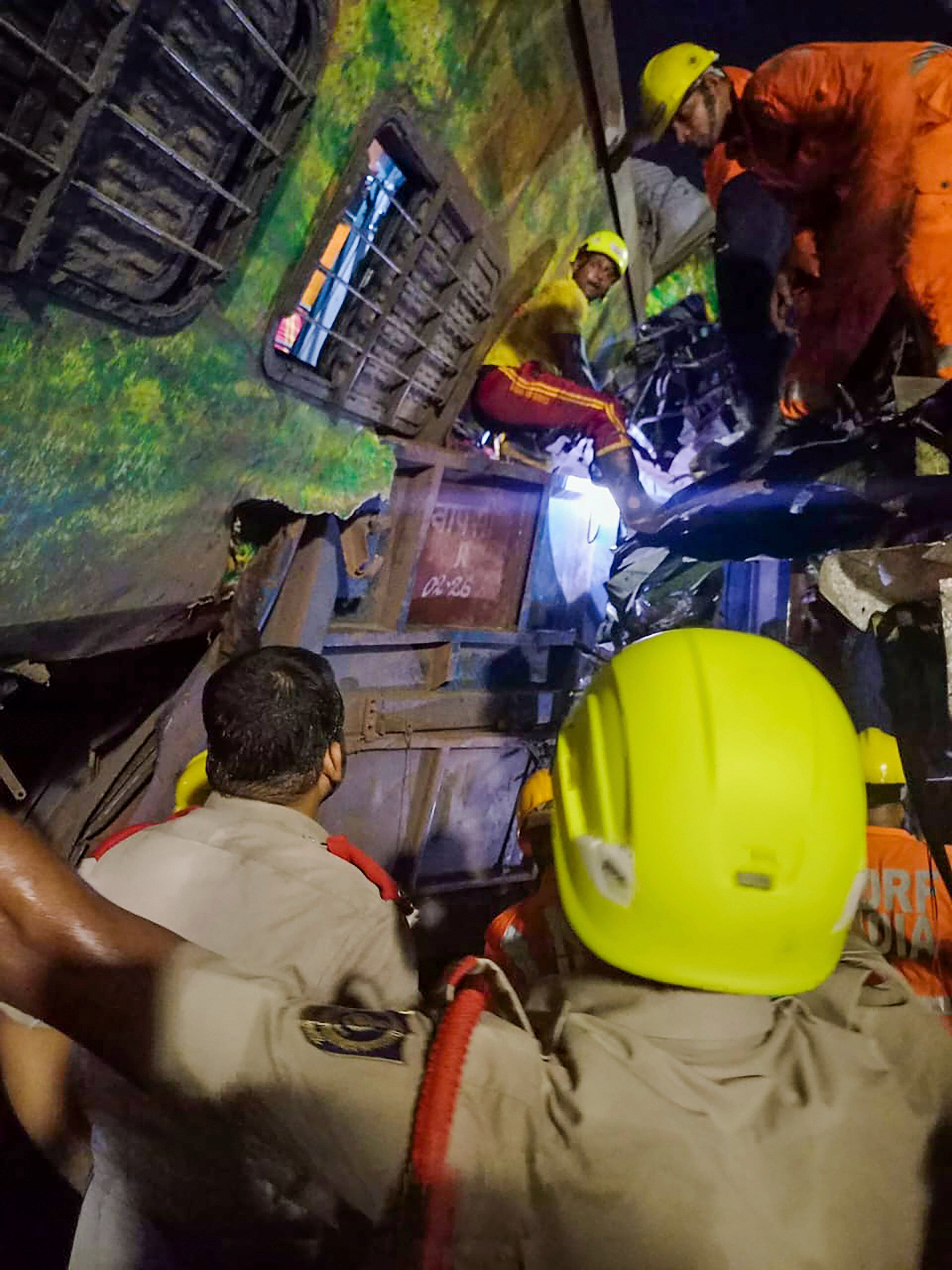 Accidente de trenes en India