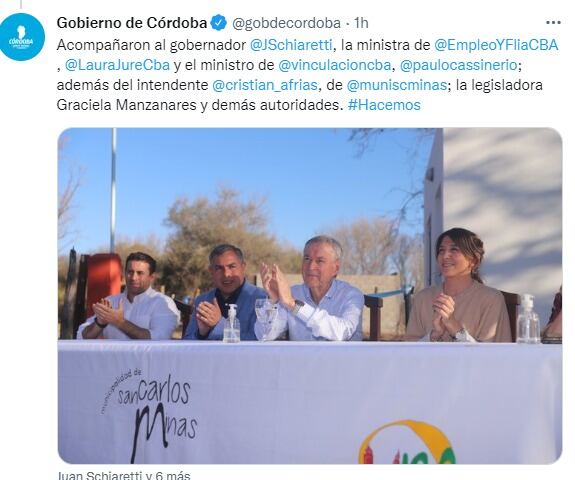 En un acto en San Carlos Minas, Juan Schiaretti insistió en trabajar en una "alternativa" para las elecciones.