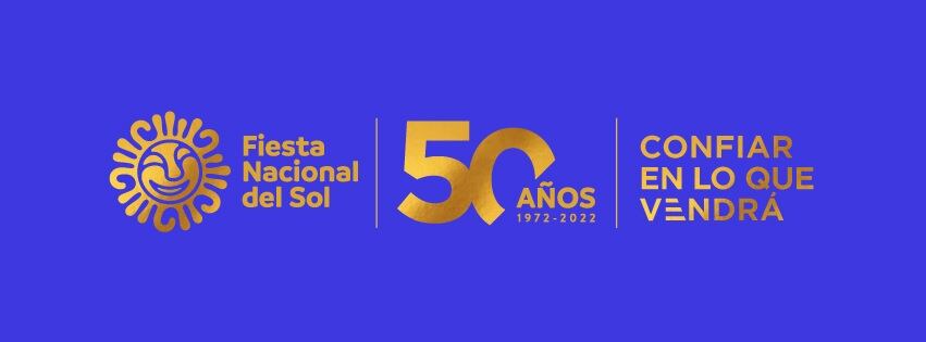 El logo oficial de la Fiesta Nacional del Sol 2022.