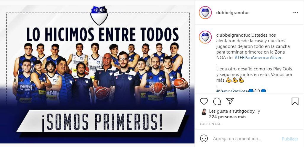 Instagram Belgrano Oficial.