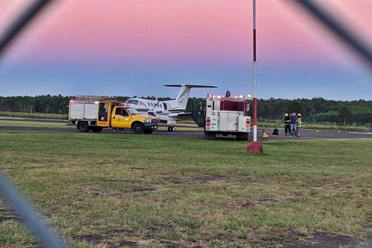 Aterrizaje de emergencia en Concordia