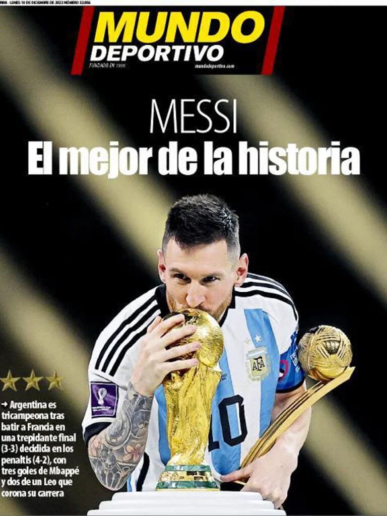 Así reflejaron los medios del mundo el triunfo de la Selección Argentina.