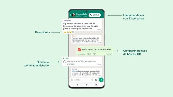 Más actualizaciones para WhatsApp