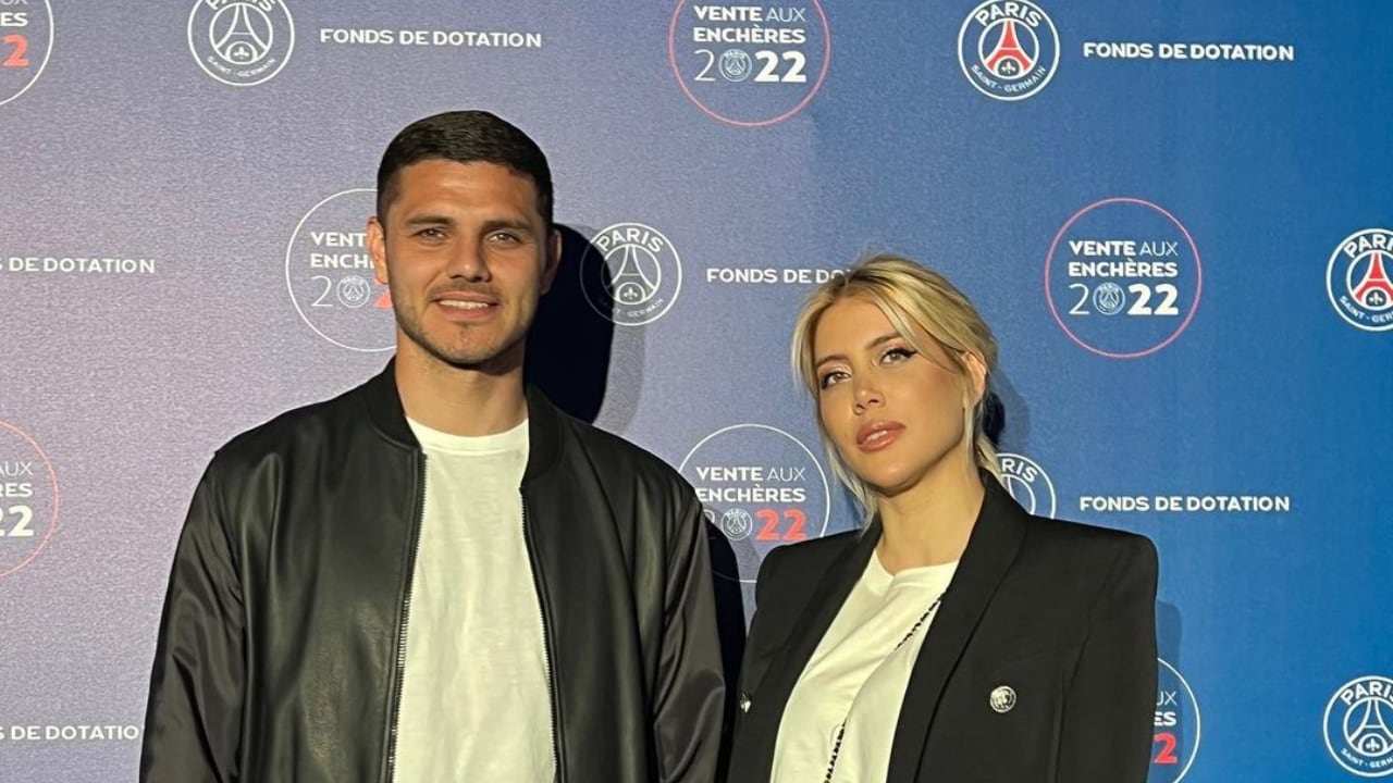 Mauro Icardi y Wanda Nara.