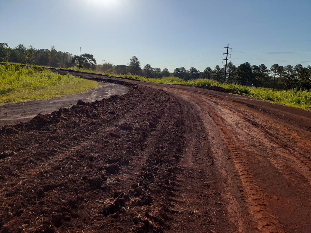 Vialidad Provincial realiza importantes trabajos en el Autódromo de la ciudad de Eldorado.