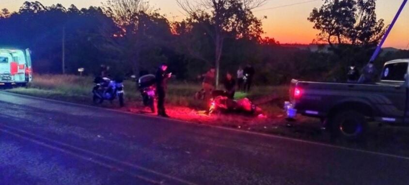 Motociclista herido tras un choque en Dos de Mayo.