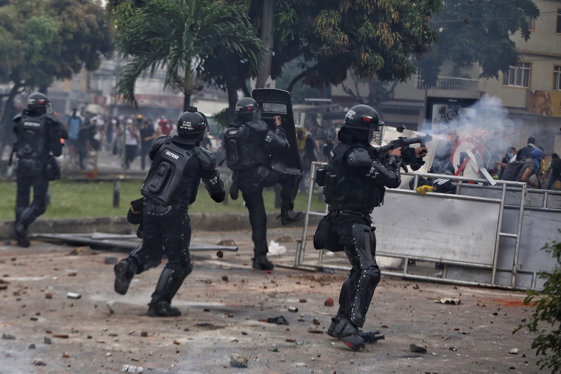 Protestas y represión en Colombia