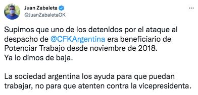 Le quitaron un plan social a un detenido por el ataque al Congreso.