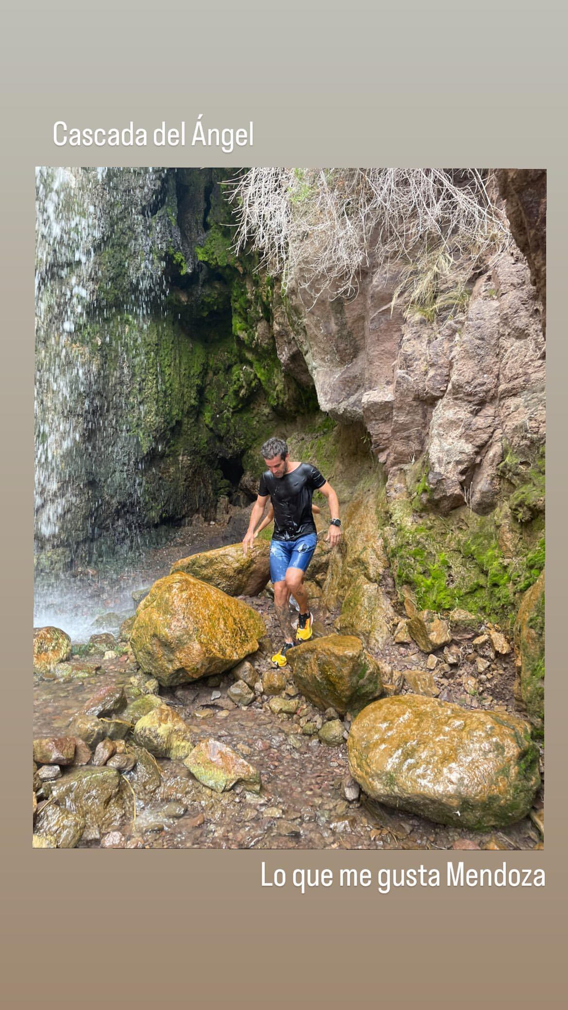 Cuál es la cascada de ensueño que enamoró a Nicolás Cabré en Mendoza