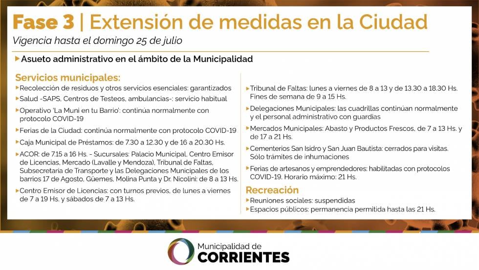 Los anuncios los hace una vez a la semana la Municipalidad a través de sus redes sociales.