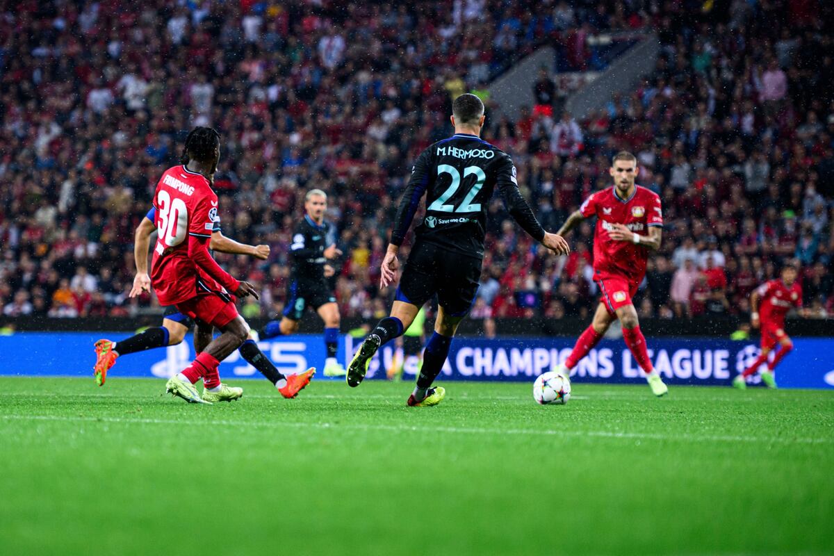 El Atlético Madrid del Cholo Simeone cayó 2 a 0 frente al Bayer Leverkusen