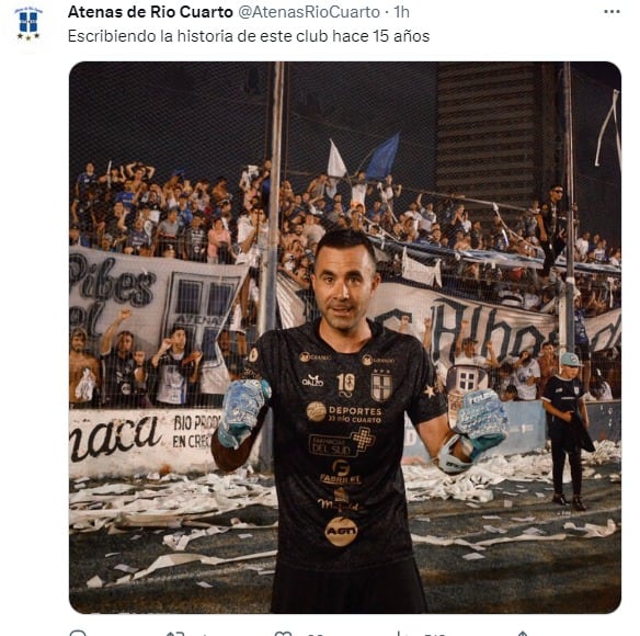 El arquero Bardín, figura en el Atenas finalista.