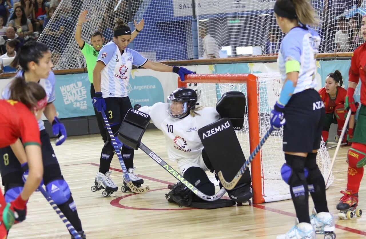 Las Águilas finalistas en el Mundial de hockey patín.