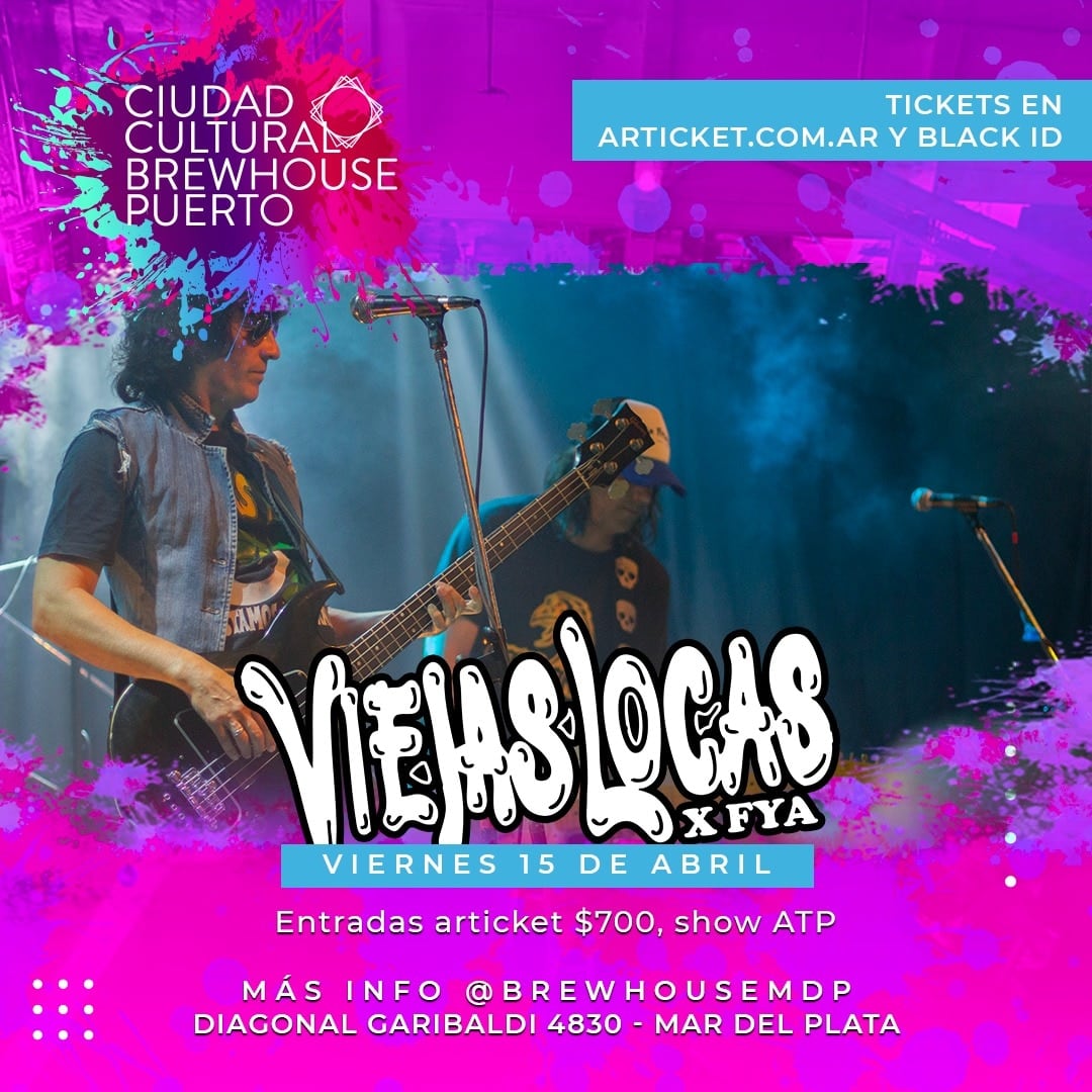 La banda se presentará este viernes desde las 20 en Ciudad Cultural Brewhouse Puerto.